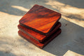 Handmade Hardwood Coasters – Walnut, Padauk & Purpleheart
