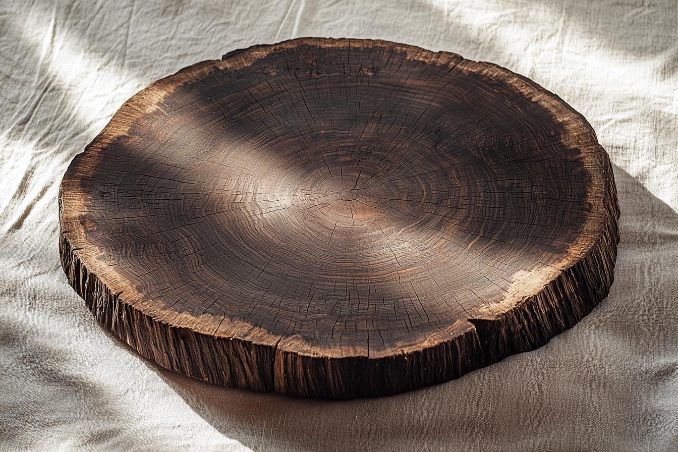 Black Walnut Wood Charger Plates – Hand-Hewn Appalachian Hardwood