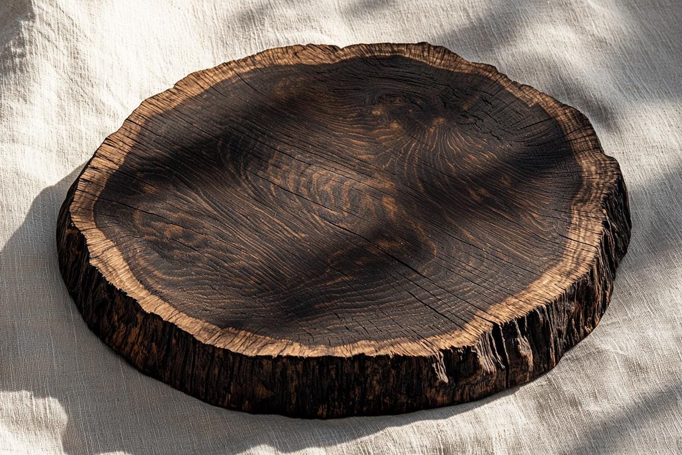 Black Walnut Wood Charger Plates – Hand-Hewn Appalachian Hardwood